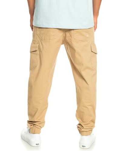 Pantalon cargo Quiksilver marron 33 avec finitions cuffed ajustées - 2