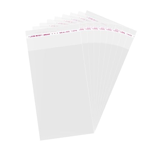 200 Pack Sealing Cellophane Bags - Clear Resealable Self Adhesive for Packaging Gifts Cookies Candy Jewelry Samples - 3x5 Inch
