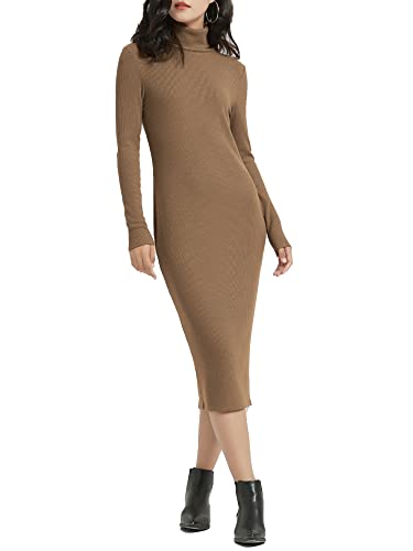 brown turtleneck bodycon dress Women's Online Clothing Store With Physical Boutique In Houston, TX