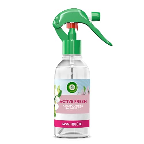 Air Wick Active Fresh – Aerosolfreies Raumspray mit natürlichen ätherischen Ölen – Duft: Jasminblüte – 1 x 237 ml