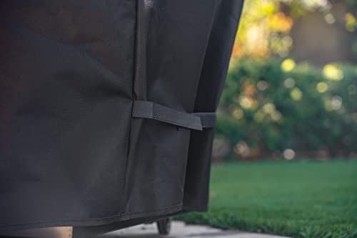Kenmore 33 Inch Gas Grill Cover for Outdoor Grill, Universal BBQ Grill Cover for 2- and 3-Burner Gas Grill, Weatherproof, UV- and Fade-Resistant with Hook & Loop Straps, Black - image 5