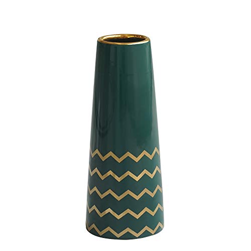 25cm Vase de Vert Or Céramique vases decoratifs Design Haut pour Maison, fête, Centre de Table de Mariage Cover