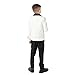 Boys 2 Piece Fashion Slim Fit Shawl Collar Suit Blazer Pants Boys Party Suit Wedding Birthday Party Dinner Tuxedos Ivory