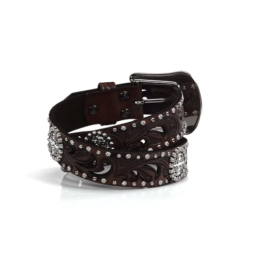 ARIAT Women's Scroll Cutout Concho Nail Belt4