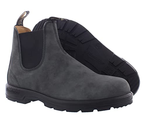 Blundstone Elastic Sided Boot Lined Unisex Shoes Size 5.5, Color: Rustic Black/Core Black/Onyx Rustic Black2