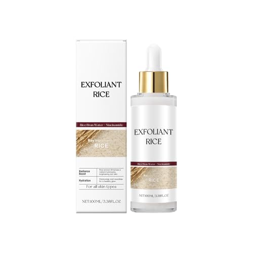 Lotion au riz contre le teint terne pour exfolier et nourrir la peau sèche