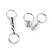 Saccgt Pull-Apart Quick Release for Key Easy Detach Double Snap for Key Chain Silver Car for Key Fashion Gift Alloy
