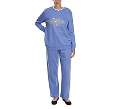 Women's embroidered fleece sweatsuit set Clearance