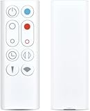 Replacement Fan Remote Control Compatible with Dyson AM09 Hot + Cool Heater Tower Fan 966538-01 White Color