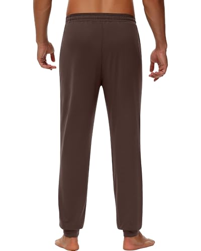 Neer 3 Pack Men's Pajama Lounge Pants with Pockets, Lightweight Jogger Soft Sleepwear Bottoms Pants Casual Yoga Sweatpants4