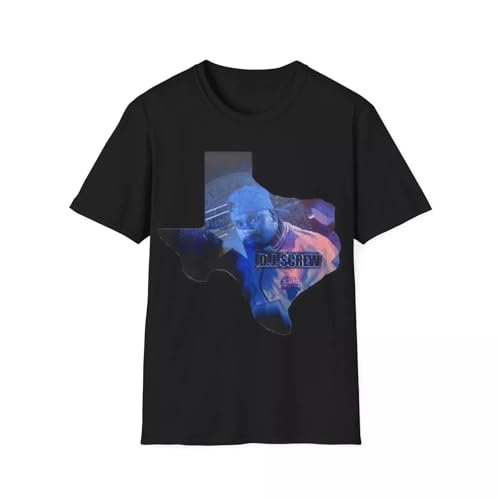 WRdrtFTYH DJ Screw T-Shirt, DJ Screw Unisex Softstyle T-Shirt Black XL