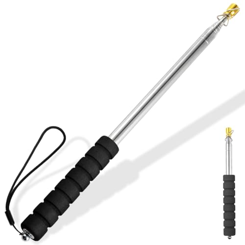 2 Metros Astilla Telescópica Para Bandera, Astilla Portátil Con Clip, Astilla Telescópica Para Exterior, Para Acampadas, Viajes, Excursiones, Concursos, Profesores, Guías Turísticos