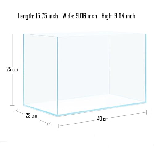 Image of Fish Tank Starter Kits, Low Iron Glass Aquarium with Filter, Led Light for Aquascape DIY Small Betta Fish Tank (6 Gallons)