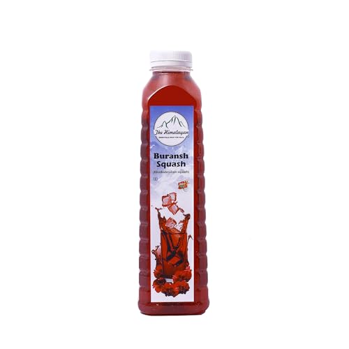 The Himalayan 100% Natural Buransh Red Flower Juice 750 ml Rich in Aroma, Antioxidants & Vitamin C with No Additives & Sugar Perfect for Hydration & Energy