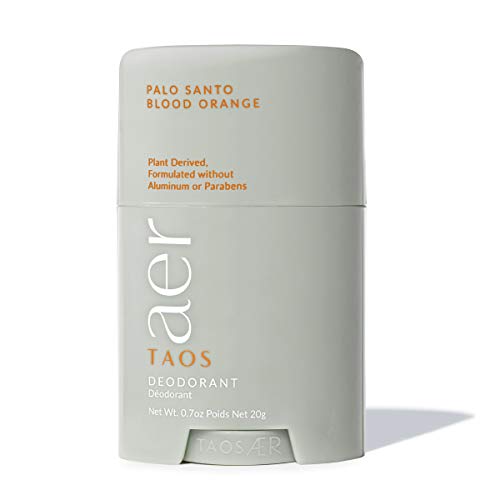 Clean Deodorant Mini - Taos AER - Natural Deodorant for Women & for Men - Aluminum Free, Cruelty Free & Paraben Free, Essential Oils - Long-lasting, Naturally Scented - Palo Santo Blood Orange