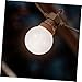 PLAFOPE 6pcs Fog Globe Lampshade for Led Bulbs White Spherical Light Diffuser Easy Installation Heat Resistant Round Ball Cover for Light Distribution