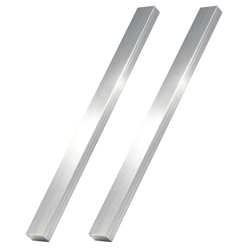 Image of 2PCS 1 /2 inch Thick x 1 inch Wide 12 inch Long 6061 Aluminum Flat Bar, T6511 Mill Stock Solid Square Aluminum Bar for Industrial, DIY and Fabrication