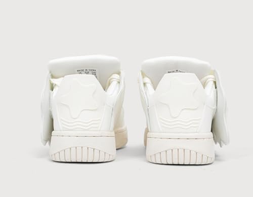 Women's Cute Sneakers Kawaii Breathable Platform Shoes - Lightweight Comfortable Chunky Sneakers for Athletic Hiking, Y2K Korean Style Star Pattern Tennis3