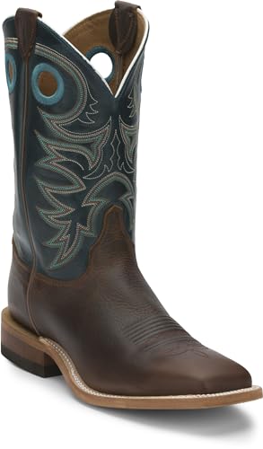 Image of Justin Drennan 11 inch Western Boot for Men, Premium Leather, Cushioned Insole, Durable Outsole