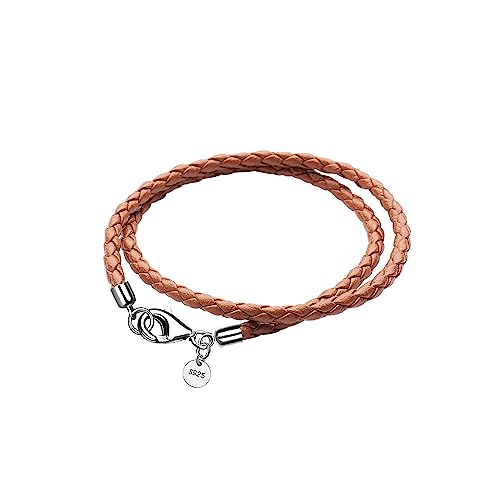 viwind Lederarmband für Damen Geflochtenes Leder armband 34/36cm...