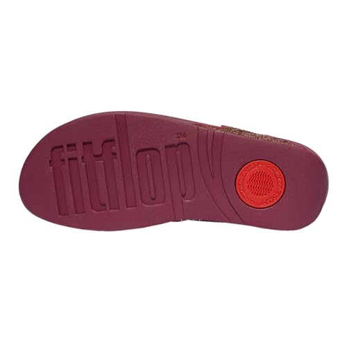 Image of FitFlop Lulu Multi-Tonal Glitter Toe-Post Sandals