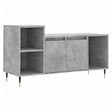 Grand espace de rangement : 5 compartiments ouverts et verrouillables avec portes gardent les DVD, les récepteurs, les console de jeux et les livres bien rangés – Parfait comme meuble TV pour les petites et moyennes pièces