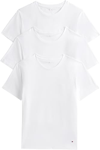 T-Shirts Tommy Hilfiger Homme Lot de 3 Col Ras-du-Cou Coton Stretch