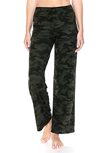 Image of Leggings Depot Women's Wide Leg Drawstring Pajama Pants for Lounge, Sleep
