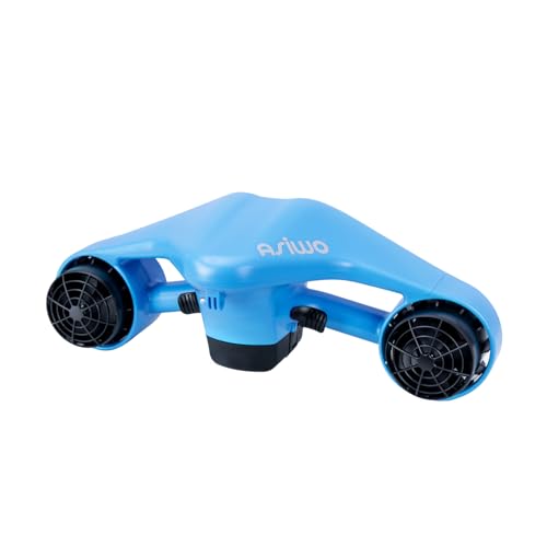Asiwo Unterwasserscooter Tauchscooter mit Action Kamera Halterung, Seascooter mit Doppelmotor für Tauchen Schwimmen Schnorcheln Abenteuer und Fischen jagen