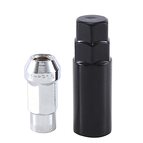 Tuerca de rueda M12X1.5 universal tornillo exterior plateado auto 2