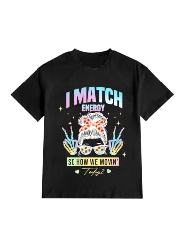 Image of BEAUDRM Women's Graphic Tees Y2K Crop Top Slogan Print Crew Neck T-Shirt 2000s Shirt Summer Tops