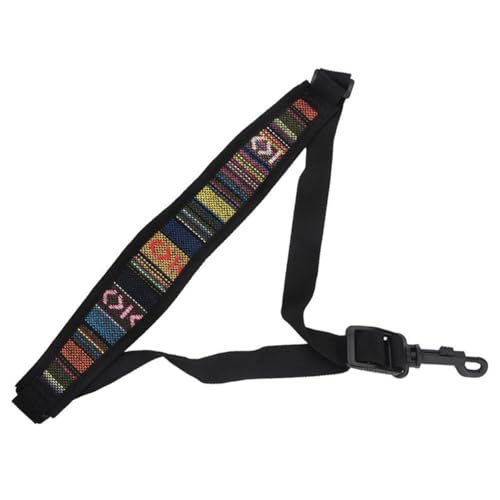 Tiardey Saxophone Neck Strap Adjustable Soft Neck Strap with Hook for Alto Tenor Soprano Saxophone, Multicolor