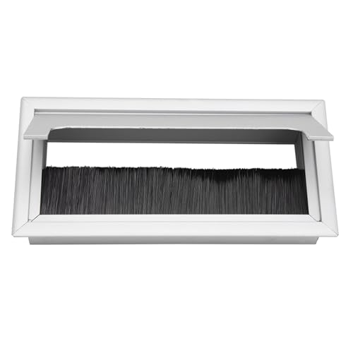 Aluminium Desk Cable Hole Cover, Desk Computer Wire Cable Tidy Outlet, Cable Outlet Insert for Management of Office & Computer Desk Wires(M), Solar Switch Board and Socket Cover