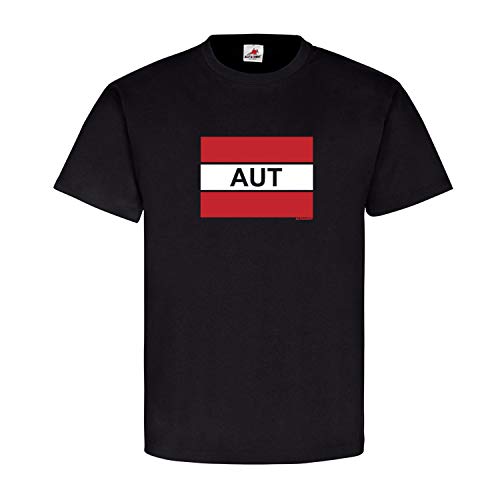 T-shirt autrichien drapeau Autriche noir XXXXXL cadeau original