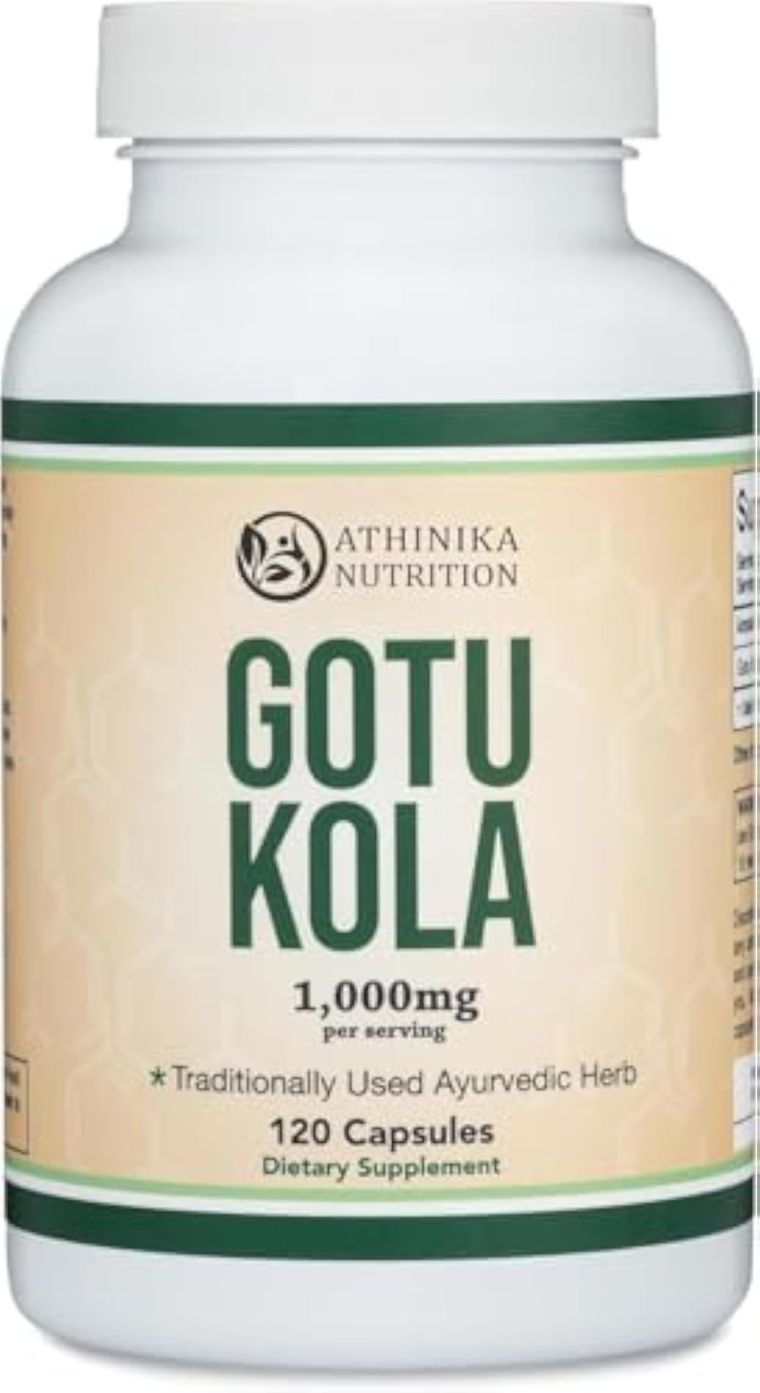 Gotu Kola Capsules (Centella Asiatica) 1,000mg, 120 Capsules