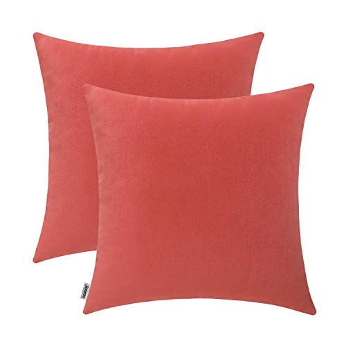 Jeneoo Comfy Soft Velvet Throw Pillow Cases for Sofa Couch, ...