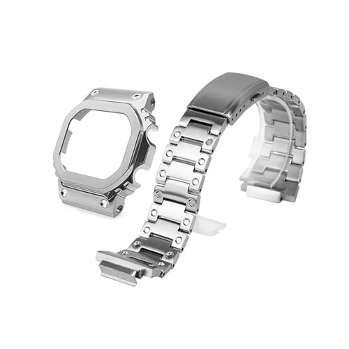[ANGIRSFPO] DW5600-5610 /GMWB5000 LbgɓK ^P[XXgbv GWM 56100/DW 5035 XeXX`[uXbg Cpvi(Silver Case Strap,NO INSCRIPTI