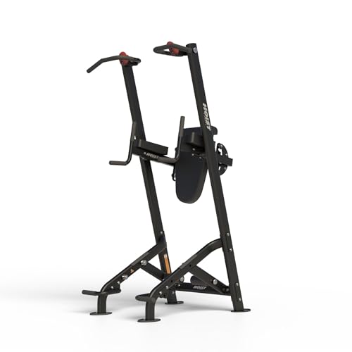 HOIST Fitness Dip Station & Pull Up Bar for Home Gym, Strength Training Dip Stand & Multi-Function Fitness Tree Workout Equipment (Matte Black)