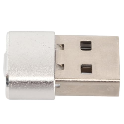 Hamwesh Mysz Jiggler, 2 Tryby Jiggler Metalowa Mysz USB z Przyciskiem Przełącznika, Mini Wytrząsacz Myszy Stop Aluminium Nie Wymaga Oprogramowania Plug and Play dla Laptopa Mac (SILVER)