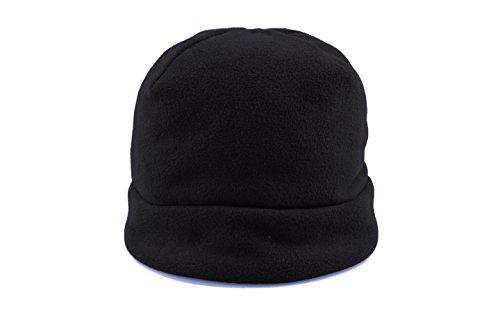 Krumba Hombres A prueba de viento Térmico Microfleece Gorrita tejida Negro S/M Cover