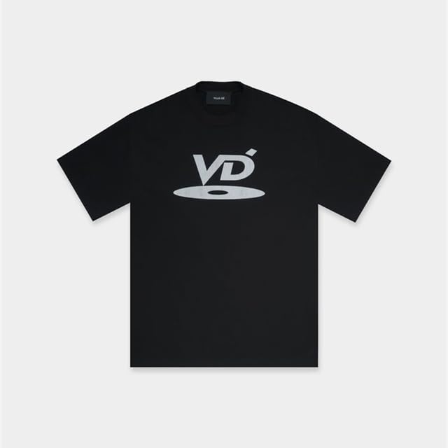 VUJADE ヴジャデ VUJA DE VD LOGO T 半袖 黒 M 2023ss VUJADE VD Logo T-shirt 1:1 Summer Style Heavy Fabric Unisex