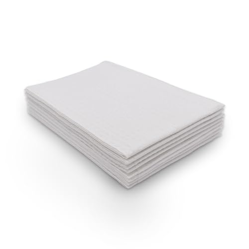 TIDI 917492 Choice Disposable Dental Bib, White, 13 x 18 in, 50 Count