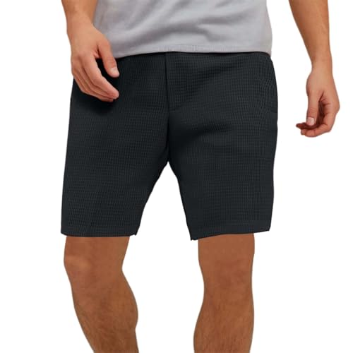 European Solid Color Zipper Pocket Five Quarter Pants for Men Casual Loose Comfortable Trendy Sports and Yoga3