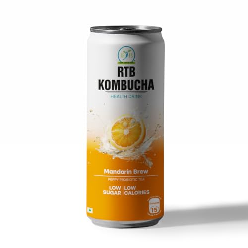Image of RTB KOMBUCHA Health Orange Drink - Pack of 250ml | Helps in Immune System & Digestive System(Kombucha Culture, Fruit Pulp & Organic Sugar)