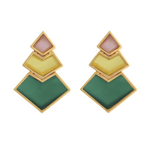 Boucles d'oreilles Nefertiti légères en papier pierre pour oreilles sensibles
