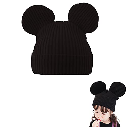 SIEBOLD Mouse Gorro Oreja de Lana Mujer Invierno Sombrero,Sombrero de Punto Lindo Sombrero,Sombrero de Punto Caliente y Suave para Adultos y niños,Regalos Unisex para el Invierno Cover