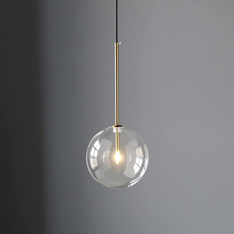 MMRTDJDR Przemysłowy retro loft szklany światło wiszące światło, mosiężne wyposażenie lampy z żyrandolami z klaster
