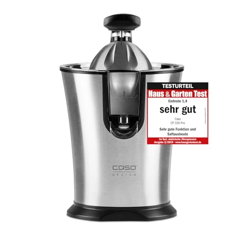 Caso Juicer CP 330 Pro, Testurteil: Sehr Gut, elektrische Zitruspresse mit Universal-Edelstahlkegel,...