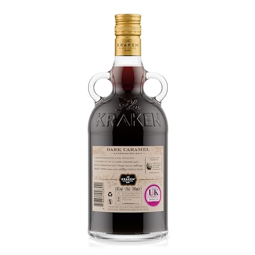 Kraken Black Spiced Rum Dark Caramel and Cornish Sea Salt, 70cl