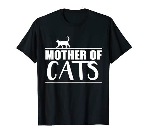 Cute Mother of Cats - Camiseta para mujer Camiseta